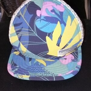 Patagonia Kids Floral Trucker Hat - Blue/Yellow/Pink